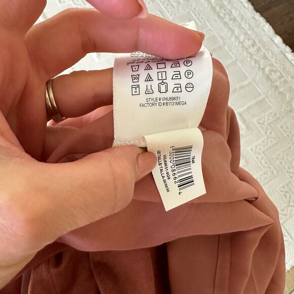 NWT BCBGMaxAzria Trar Suede Asymmetrical Dress in Rose Dawn - Picture 9 of 10